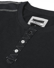 ZIMEGO Men's Casual Long Sleeve Lightweight Thermal Henley Essential Shirt