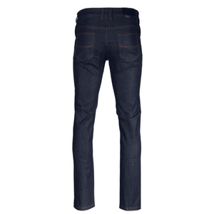 ZIMEGO Men's Slim Cut Skinny Fit Stretch Raw Denim Pants Classic Five Pocket Jeans - INDIGO TIMBER - DREAM SUPPLY by ZIMEGO