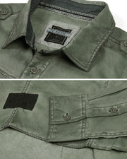 Vintage Wash Rugged Fashion Button Shirts