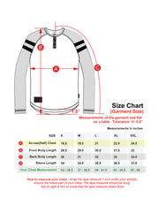 ZIMEGO Men’s Long Sleeve Athletic Stripes Arm Contrast Raglan Henley - ZGLS555 - DREAM SUPPLY by ZIMEGO