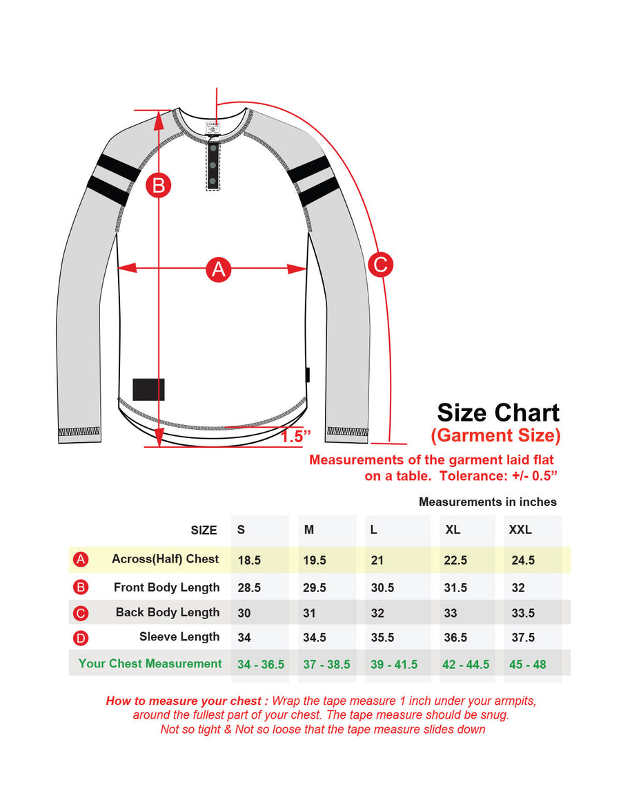 ZIMEGO Men’s Long Sleeve Athletic Stripes Arm Contrast Raglan Henley - ZGLS555 - DREAM SUPPLY by ZIMEGO