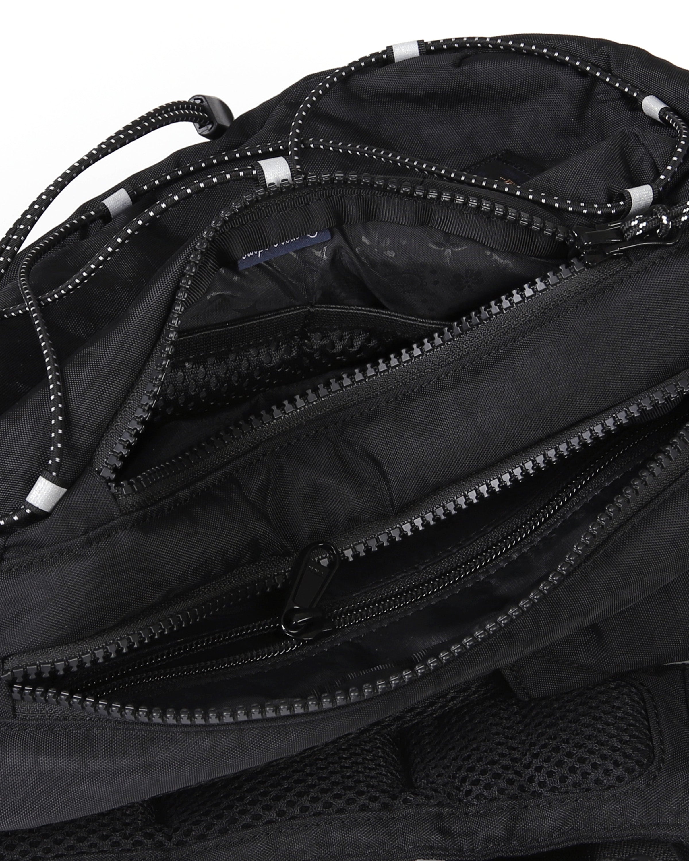 Zimego Cross Body Sling Utility Back Pack for Men and Women Black