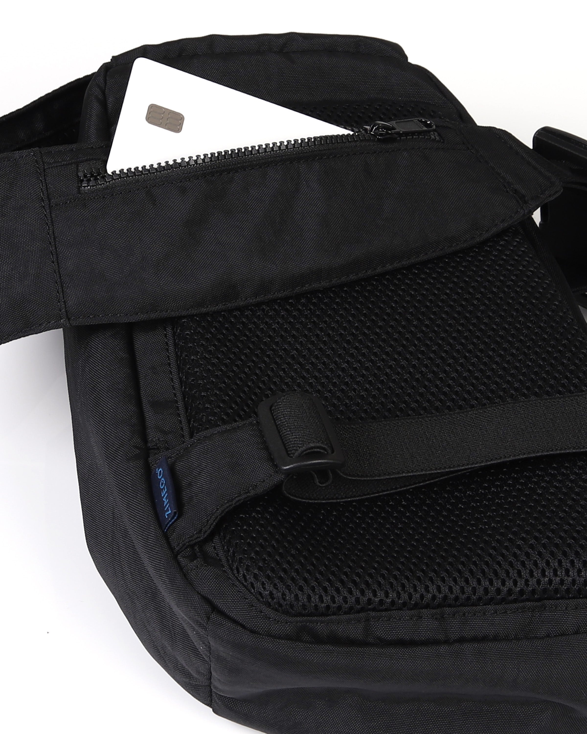 Zimego Cross Body Sling Utility Back Pack for Men and Women Black