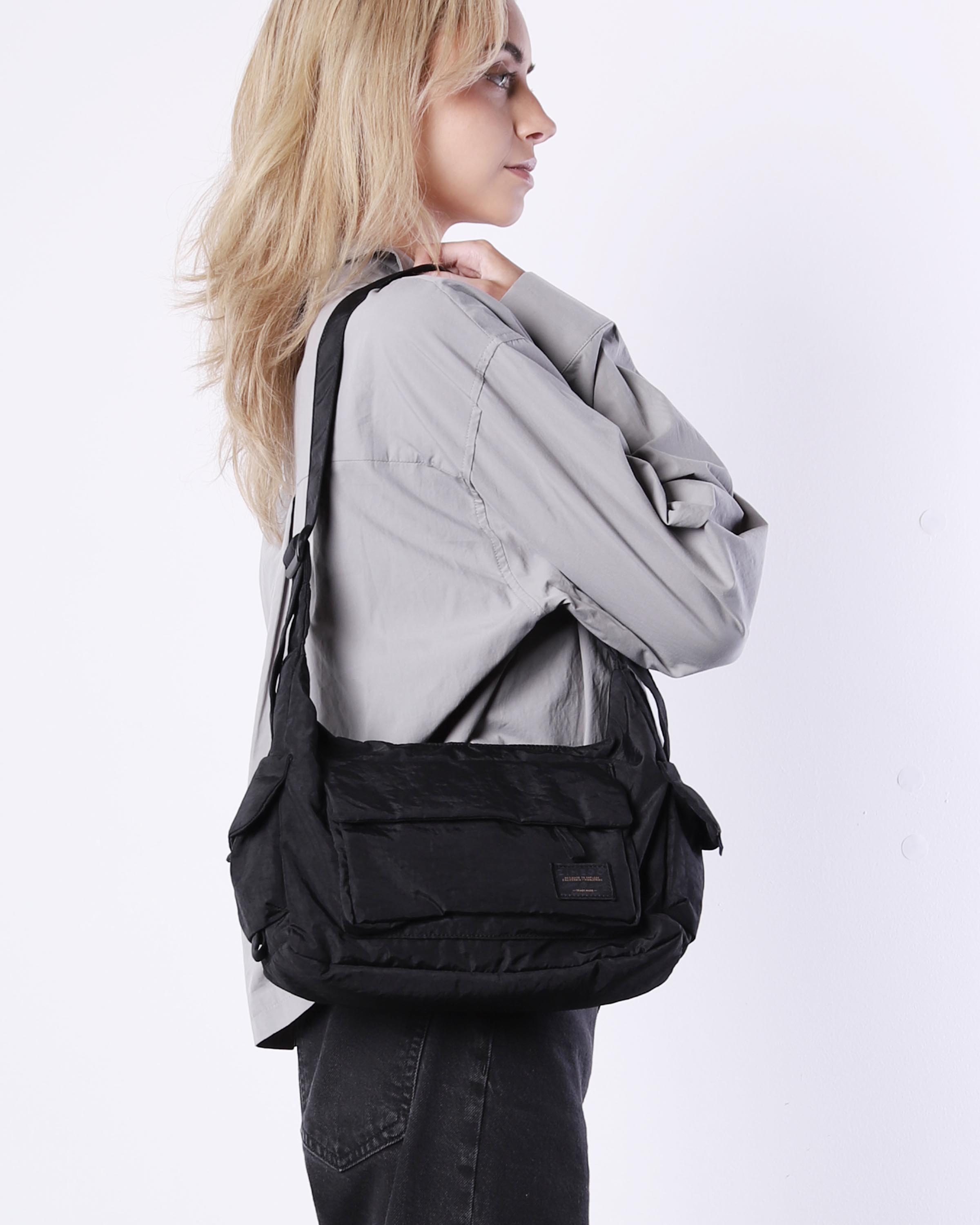 Zimego CARGO Pockets Crescent Bag Crossbody Messenger for