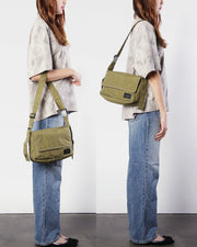 VENICE STITCH POINT Olive  Crescent Bag