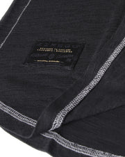 NUEVO: camiseta de manga larga con cuello redondo y lavado vintage para hombre con dobladillo inferior curvado 