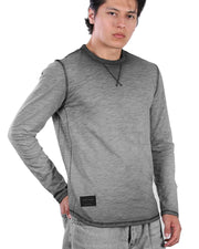 Vintage Dyed Signature Classic Long Sleeve Crew Neck T-Shirt