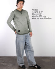 Vintage Dyed Signature Classic Long Sleeve Crew Neck T-Shirt