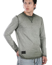 Vintage Dyed Signature Classic Long Sleeve Crew Neck T-Shirt