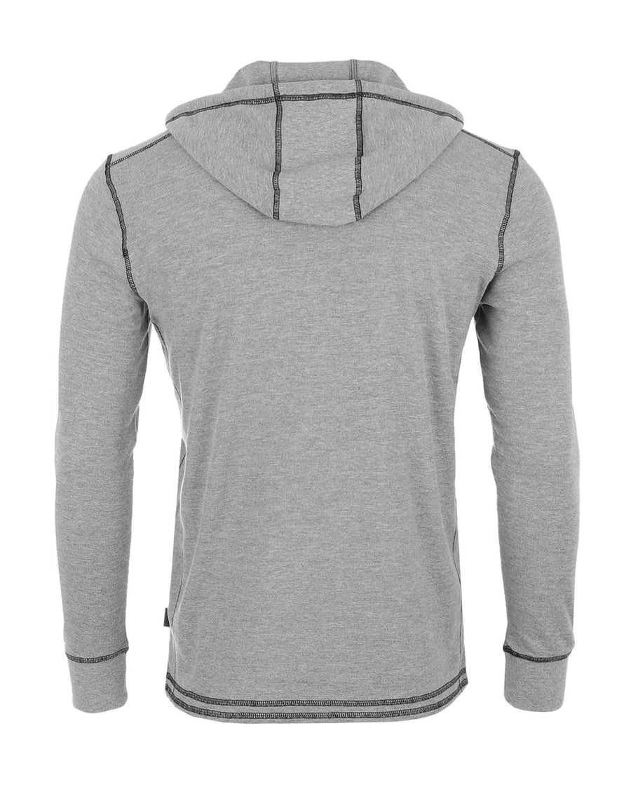 ZIMEGO Mens Vintage Thermal Long Sleeve Lightweight Fashion Hooded Henley