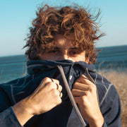 ZIMEGO Sudadera con capucha térmica de manga larga y bolsillo ligero para hombre 