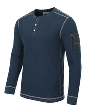 ZIMEGO Men's Casual Long Sleeve Lightweight Thermal Henley Essential Shirt
