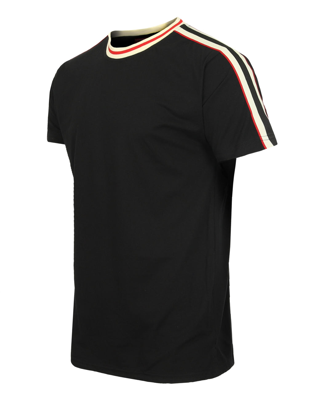 ZIMEGO Mens Stripe T Shirts - Urban Hip Hop Streetwear Hipster Tshirts for Men