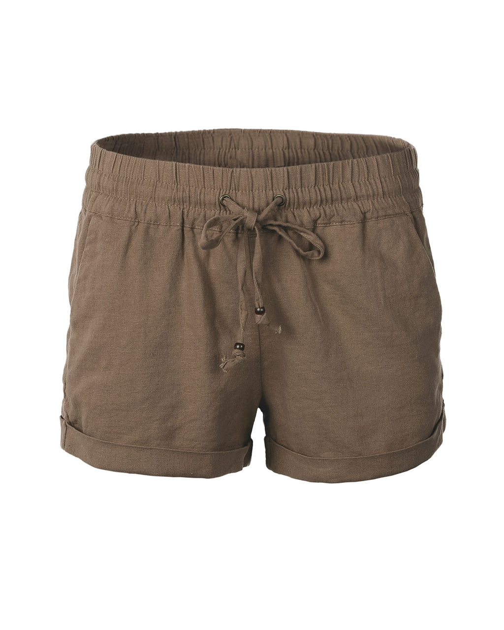 ZIMEGO  Women's Comfy Drawstring Elastic Waist Linen Summer Pants Shorts