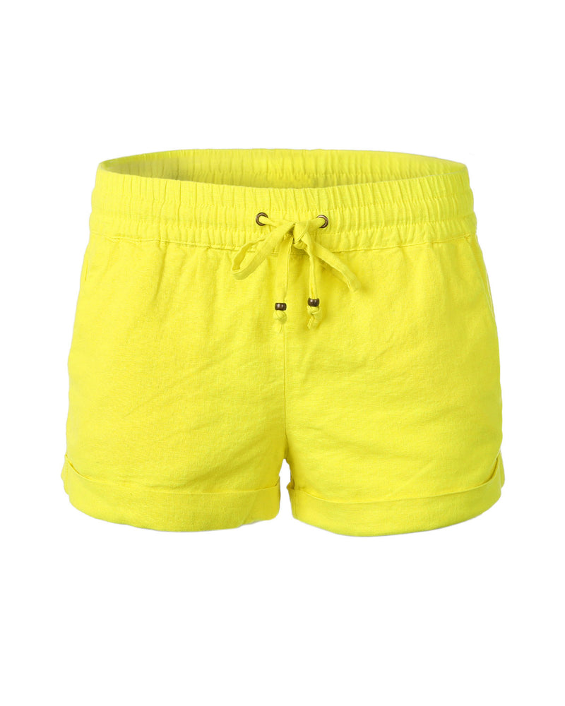 ZIMEGO   Women's Comfy Drawstring Elastic Waist Linen Summer Pants Shorts