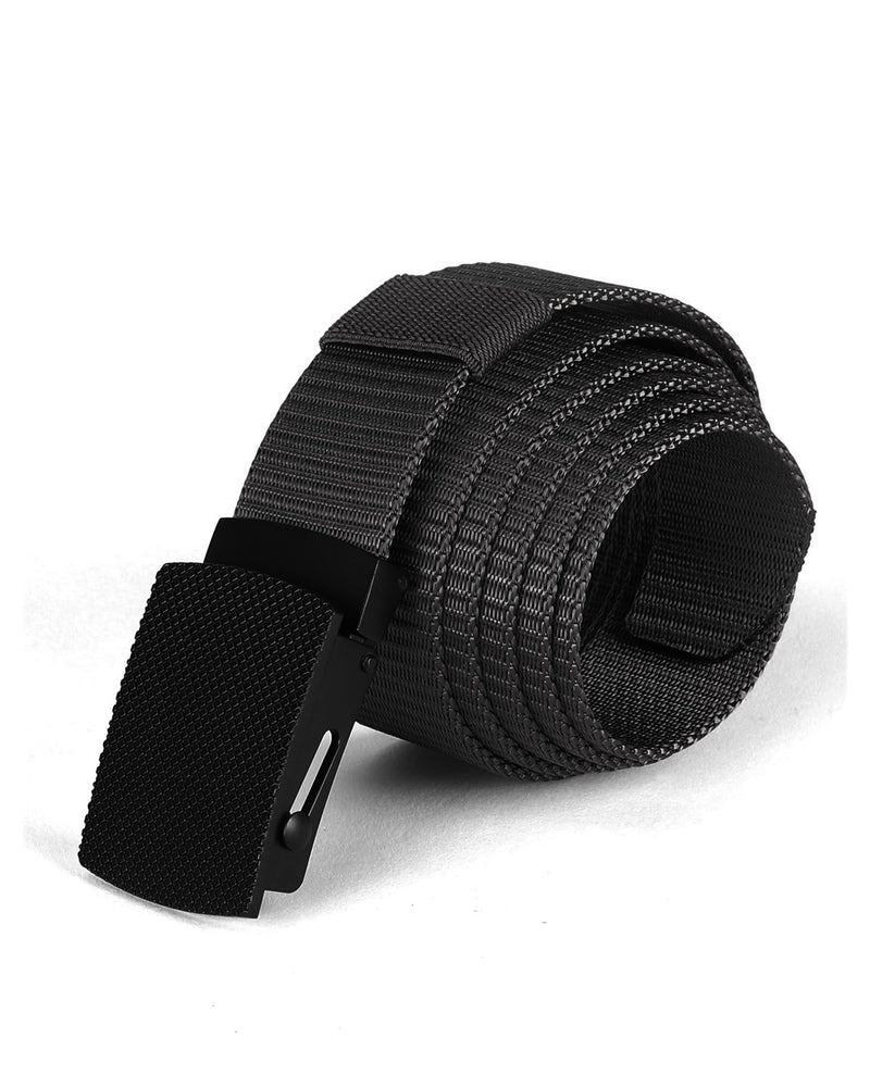 ZIMEGO Mens Adjustable Nylon Strap Military Tactical Web Belt Metal Buckle