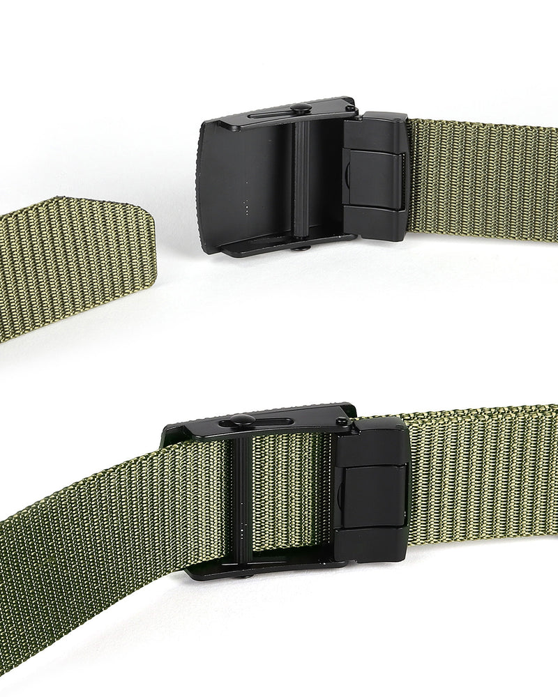 ZIMEGO Mens Adjustable Nylon Strap Military Tactical Web Belt Metal Buckle