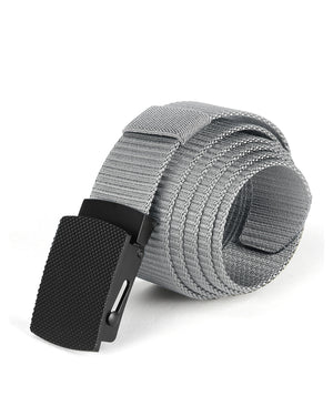 ZIMEGO Mens Adjustable Nylon Strap Military Tactical Web Belt Metal Buckle