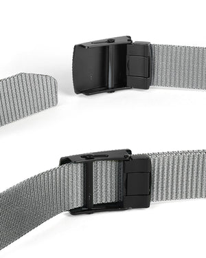 ZIMEGO Mens Adjustable Nylon Strap Military Tactical Web Belt Metal Buckle