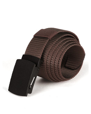 ZIMEGO Mens Adjustable Nylon Strap Military Tactical Web Belt Metal Buckle