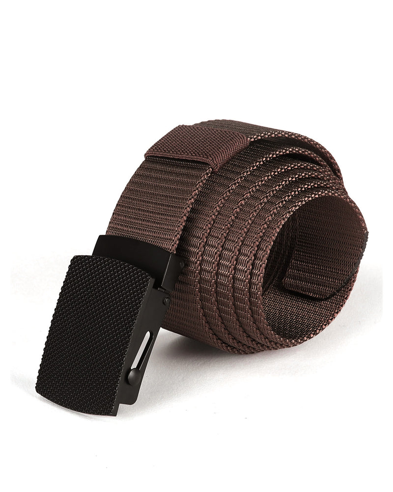 ZIMEGO Mens Adjustable Nylon Strap Military Tactical Web Belt Metal Buckle