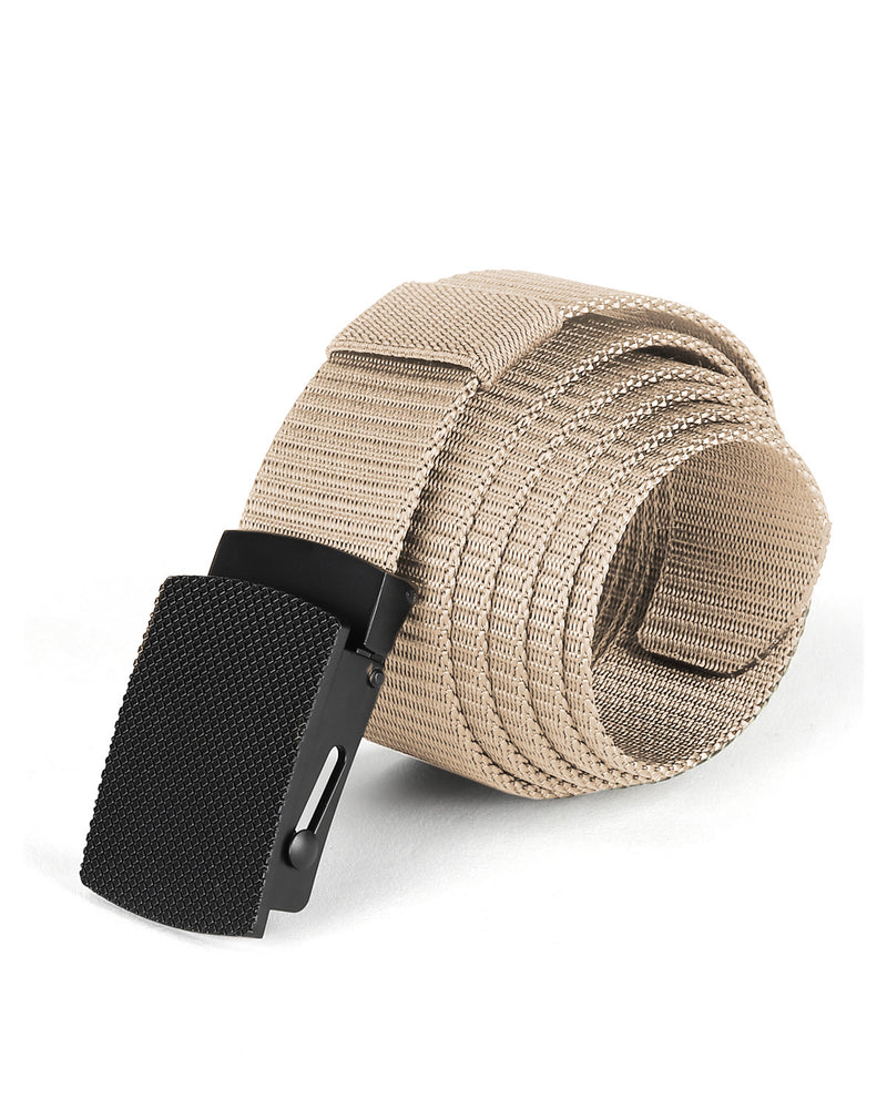 ZIMEGO Mens Adjustable Nylon Strap Military Tactical Web Belt Metal Buckle