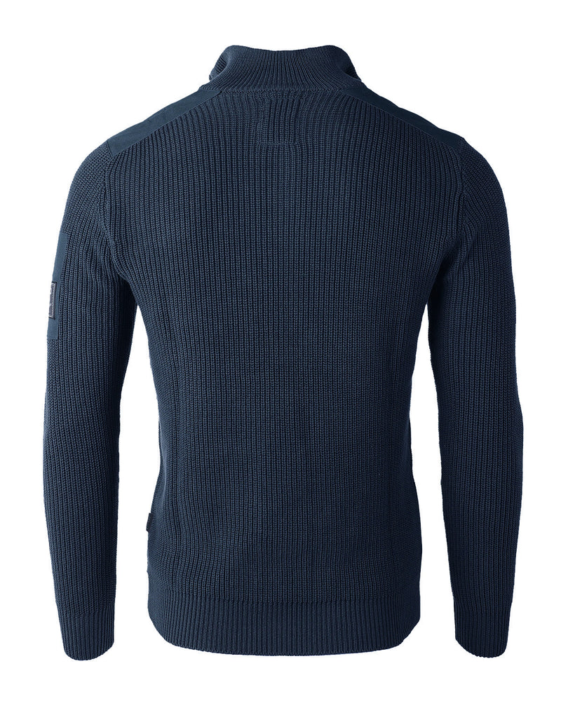 Free 3-day Shipping - ZIMEGO Mens Long Sleeve Pullover Quarter Zip Mock Neck Polo Sweater with Pocket