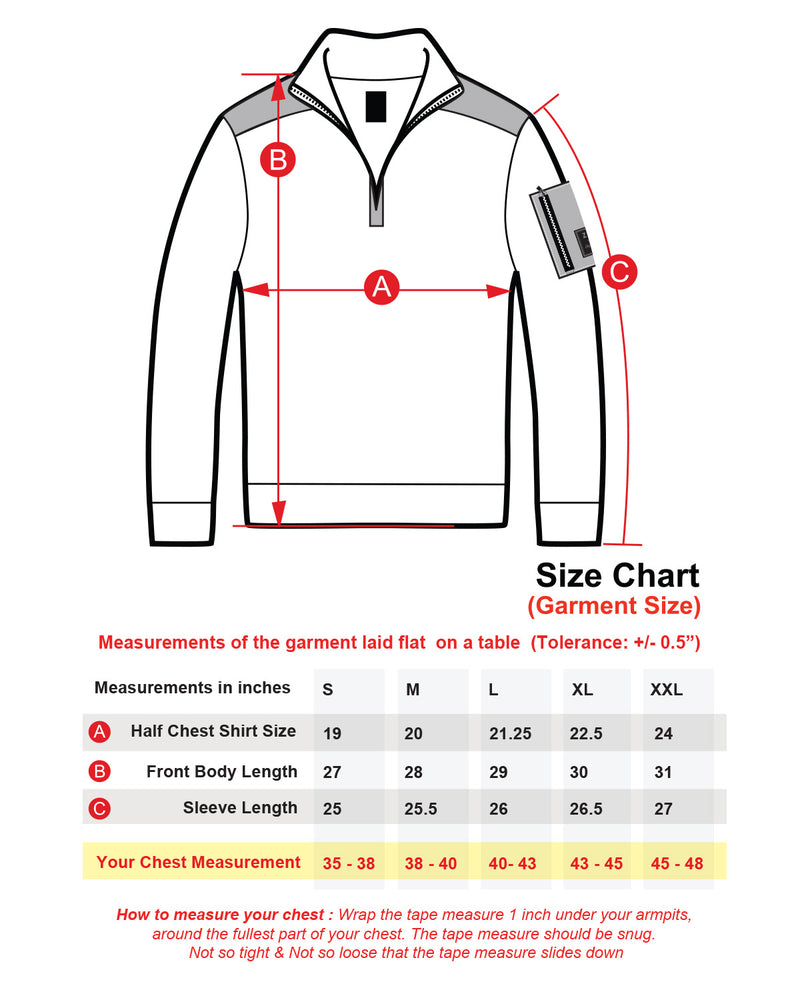 ZIMEGO Mens Long Sleeve Pullover Quarter Zip Mock Neck Polo Sweater with Pocket