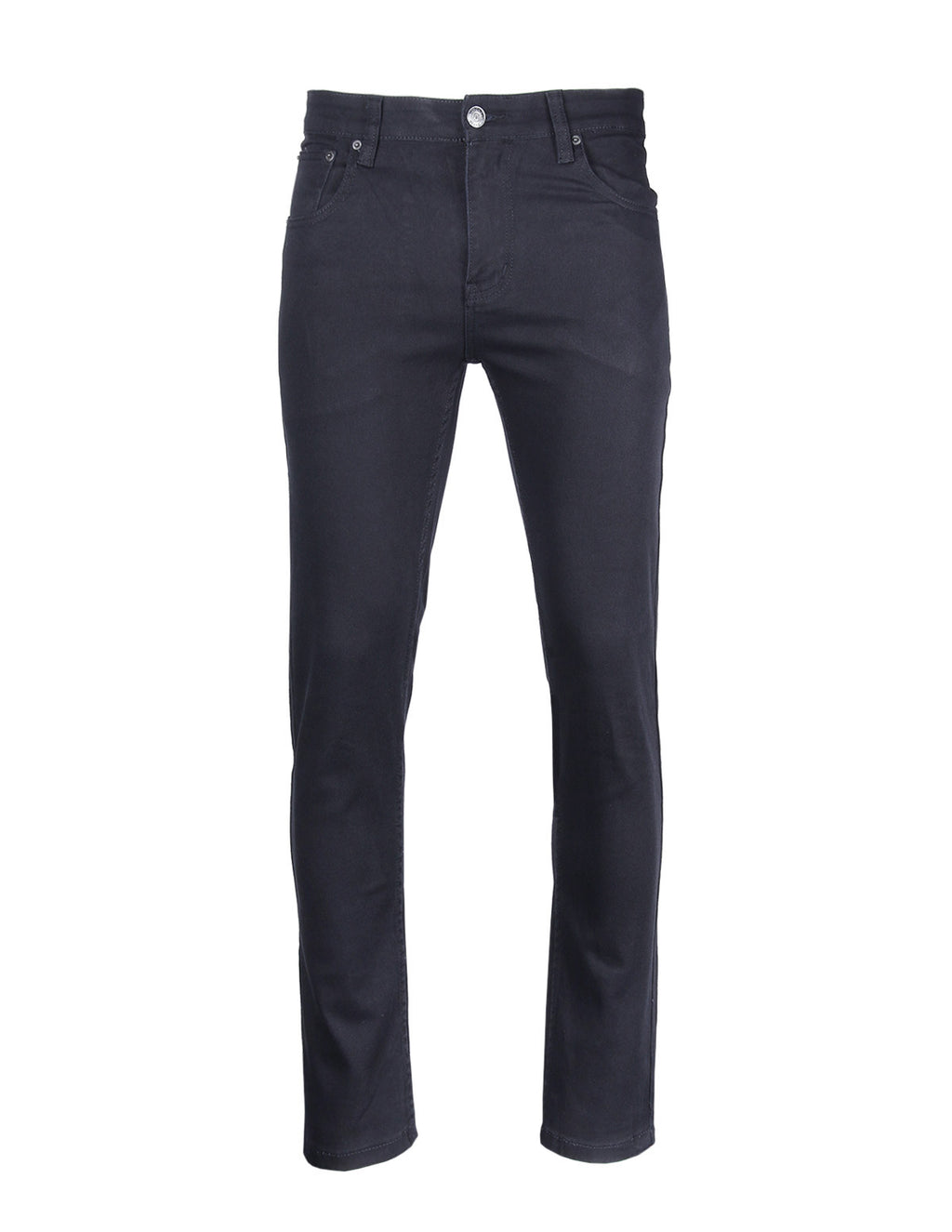 Victorious by ZIMEGO - Mens Skinny Fit Stretch Twill Pants - NAVY