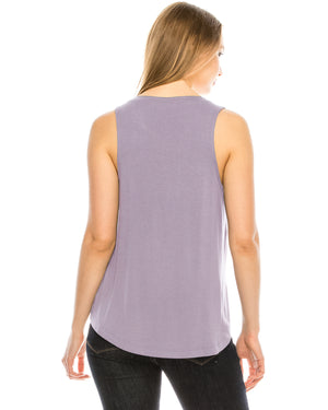 ZIMEGO  Women's Tank Top Relaxed Fit Sleeveless Swing Tee Shirt Blouse