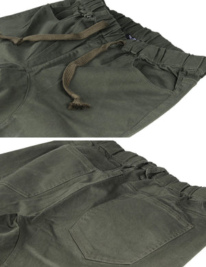 Victorious by ZIMEGO - Mens Twill Jogger Pants - DARK OLIVE - DREAM SUPPLY by ZIMEGO