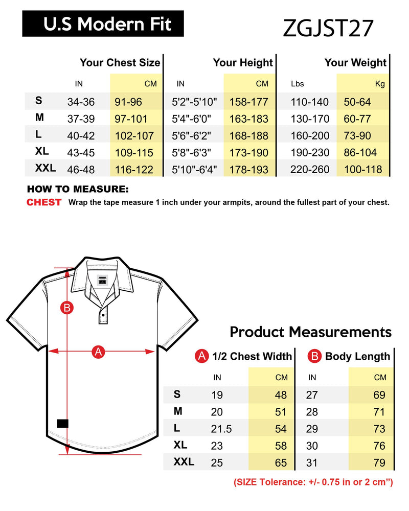 ZIMEGO Mens Short Sleeve Golf Polo Stretch Office Casual Holiday T-Shirt