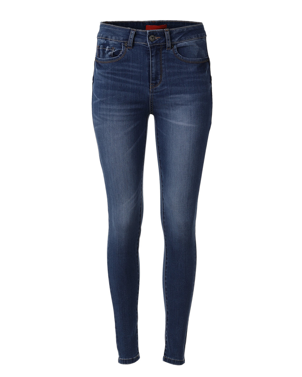 ZIMEGO Women's High Waisted Stretchy Skinny Jeans Distressed Denim Pants