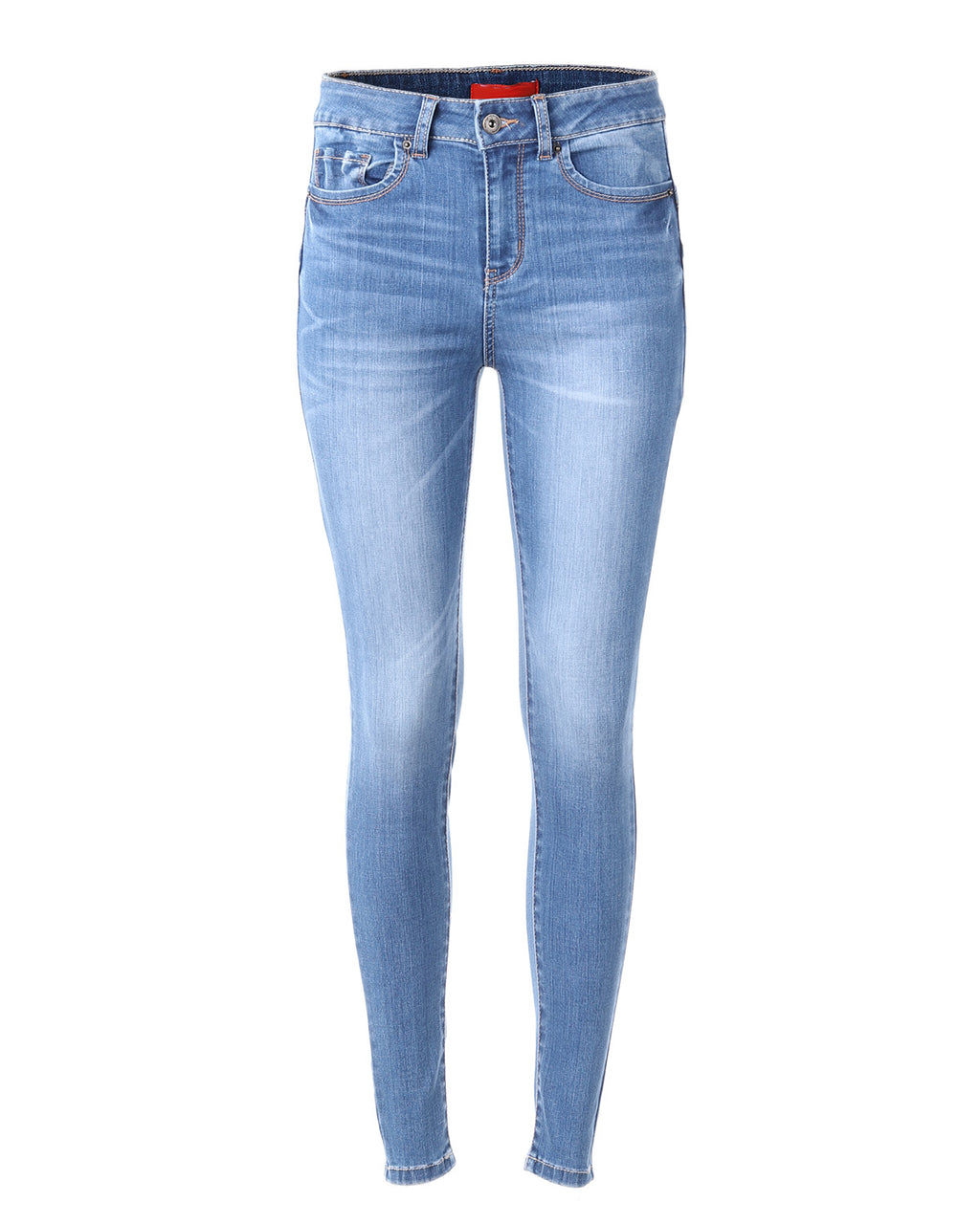 ZIMEGO Women's High Waisted Stretchy Skinny Jeans Distressed Denim Pants