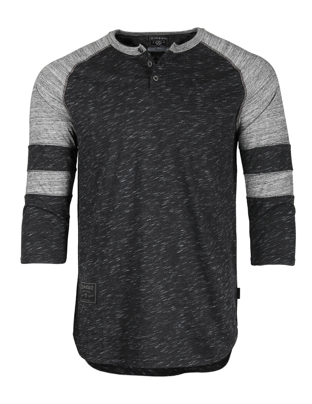  Men's 3/4 Sleeve Casual Raglan Jersey Baseball Tee