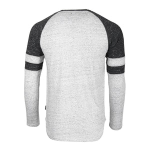 NEW ARRIVAL! - ZIMEGO Men’s Long Sleeve Athletic Contrast Stripes Arm Raglan Henley - ZGLS146 - DREAM SUPPLY by ZIMEGO