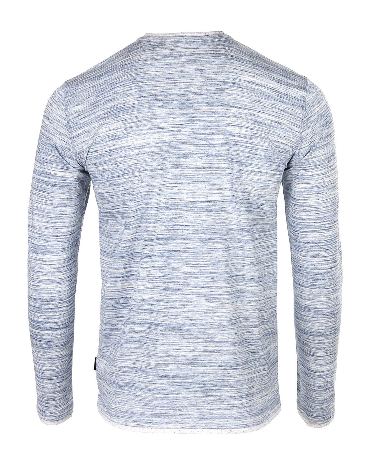ZIMEGO Men's Long Sleeve Double Layered Y-Neck Fashion