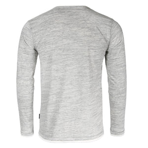 ZIMEGO Men’s Long Sleeve Double Layered Y-Neck Fashion Henley - ZGLS247 - DREAM SUPPLY by ZIMEGO