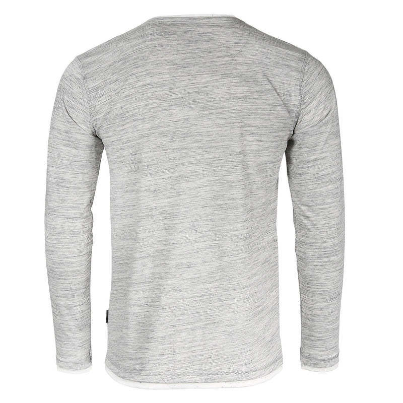 ZIMEGO Men’s Long Sleeve Double Layered Y-Neck Fashion Henley - ZGLS247 - DREAM SUPPLY by ZIMEGO