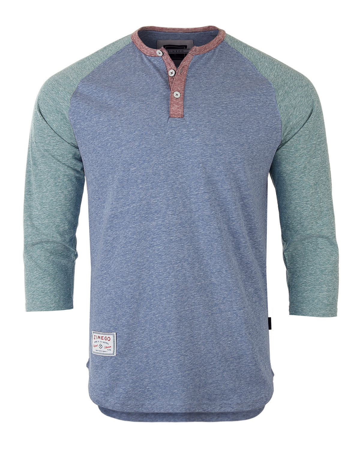 Zamong Raglan 3/4 Sleeve Henley