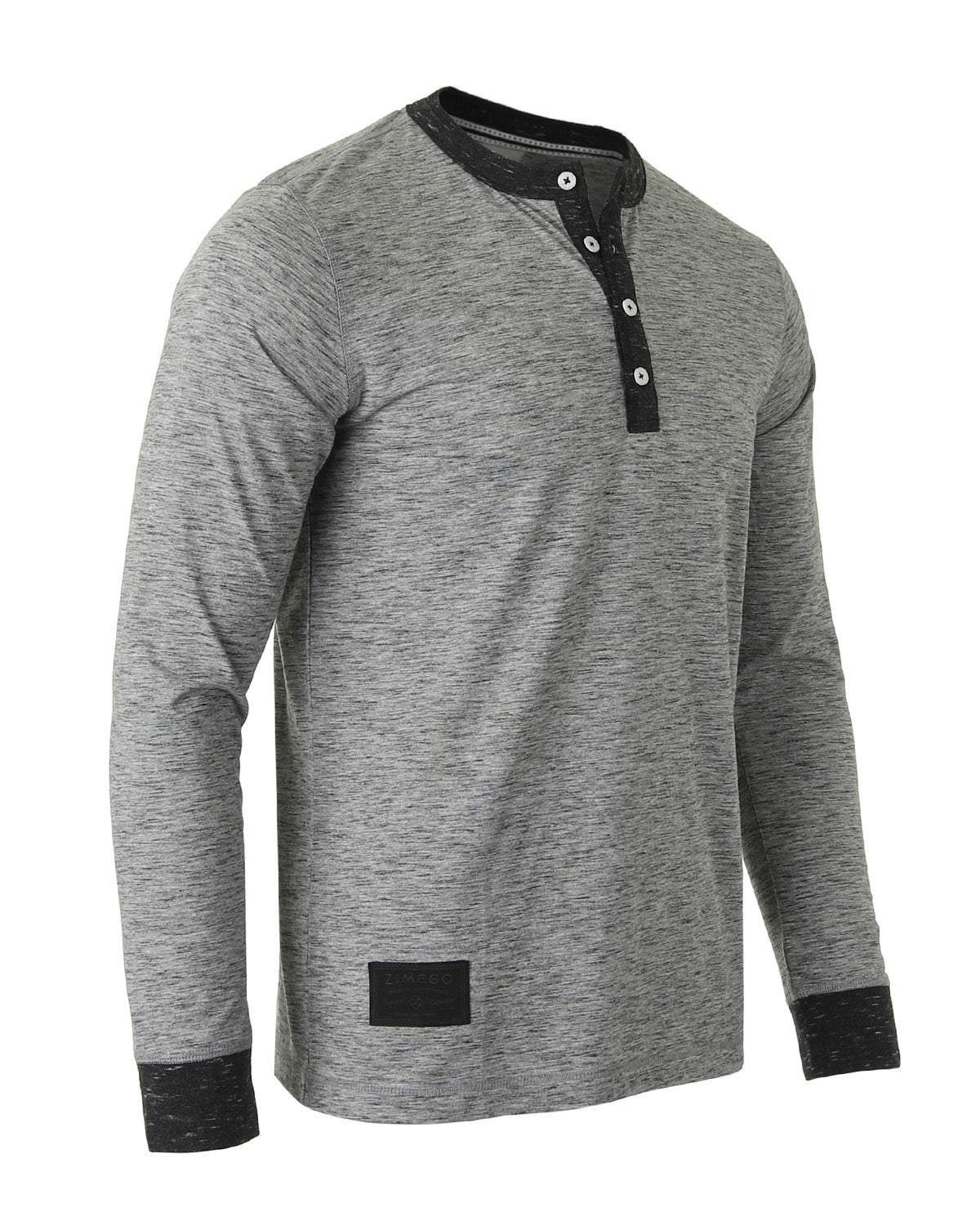 ZIMEGO Men's Long Sleeve Athletic Stripes Arm Contrast ZIMEGO Men's Long Sleeve Athletic Stripes Arm Contrast