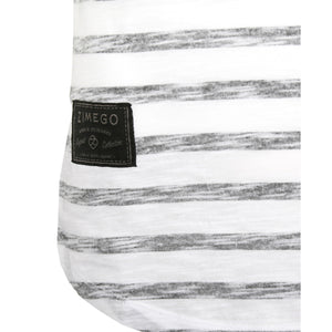 ZIMEGO Hiphop Stripe Printed Round Bottom Longline Tall T-Shirts - SLIM FIT ZFSS460 - DREAM SUPPLY by ZIMEGO
